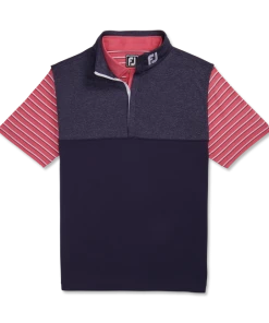 Heather Yoke Half-Zip Vest - FJ Tour Collar