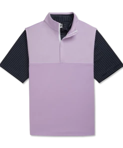 Heather Yoke Half-Zip Vest