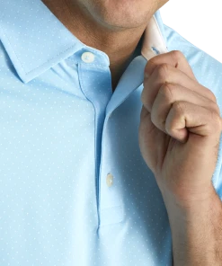 Stretch Lisle Dot Print Self Collar -FootJoy Store FJ 26411 04