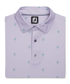 Cactus Print Lisle Self Collar