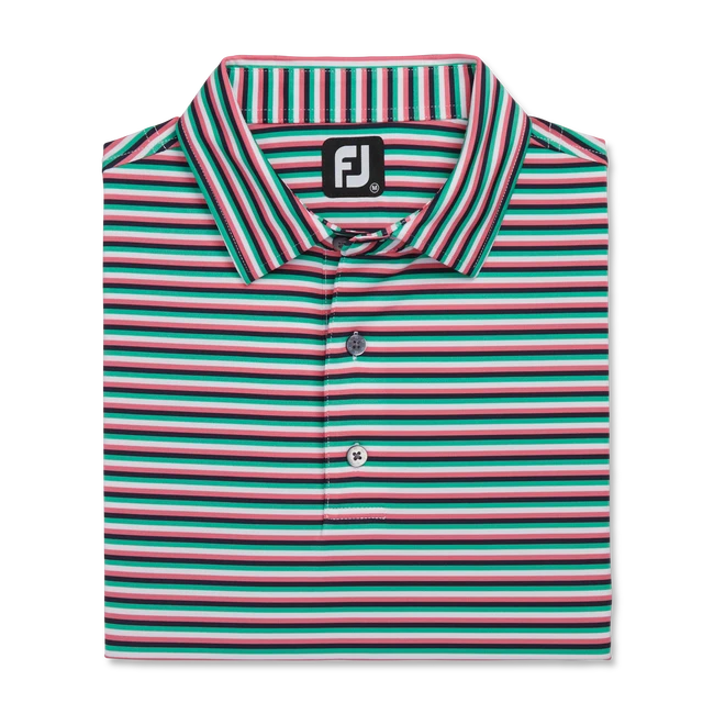 Multi Stripe Lisle Self Collar