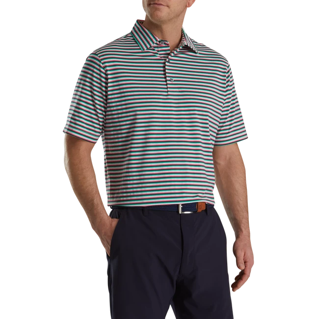 Multi Stripe Lisle Self Collar - Image 2
