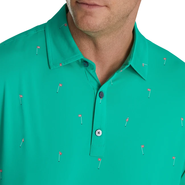 18 Holes Print Lisle Self Collar - Image 4