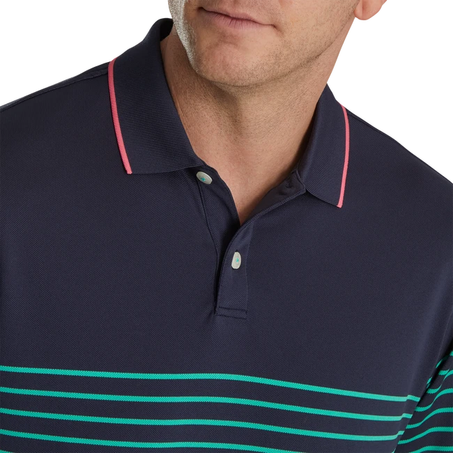 Breton Stripe Stretch Pique Knit Collar - Image 4