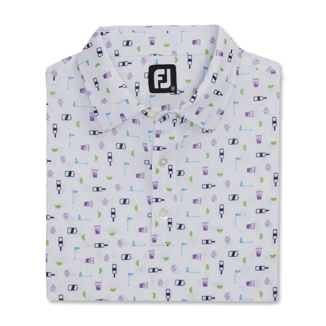 Transfusion Print Lisle Self Collar