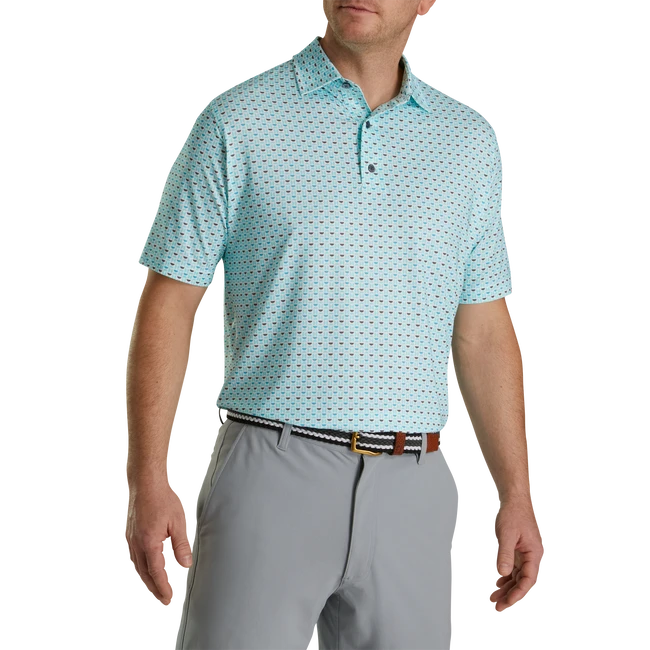 Lisle Half Moon Geo Self Collar Lisle Half Moon Geo Self Collar -FootJoy Store FJ 28448 02
