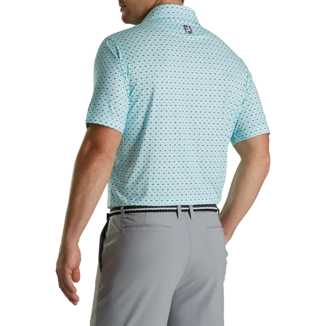 Lisle Half Moon Geo Self Collar Lisle Half Moon Geo Self Collar -FootJoy Store FJ 28448 03