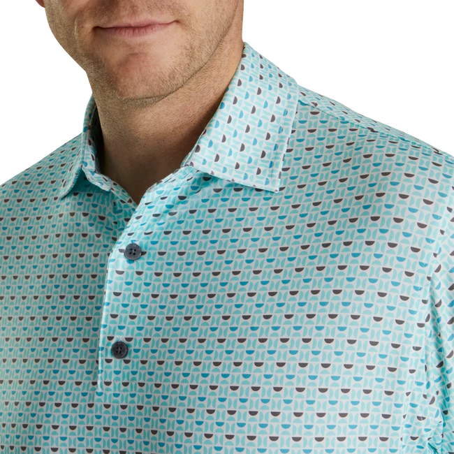 Lisle Half Moon Geo Self Collar Lisle Half Moon Geo Self Collar -FootJoy Store FJ 28448 04