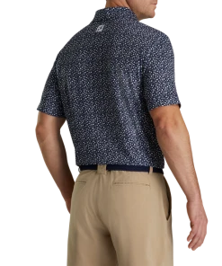 Lisle Tossed Tulips Self Collar 4 Lisle Tossed Tulips Self Collar -FootJoy Store FJ 28452 03