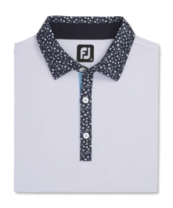 Pique Tulip Trim Stretch Lisle Collar