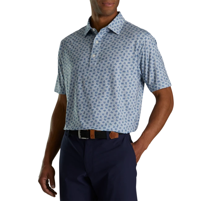 Lisle Sketched Print Self Collar - Image 2