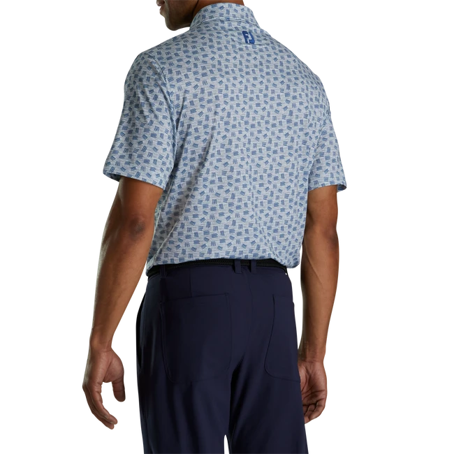 Lisle Sketched Print Self Collar - Image 3