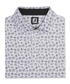 Lisle Travel Print Self Collar