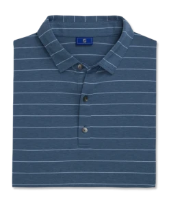 Athletic Fit Open Stripe Jersey Self Collar