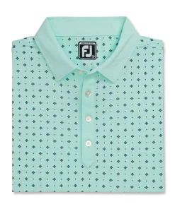 Athletic Fit Deco Print Self Collar