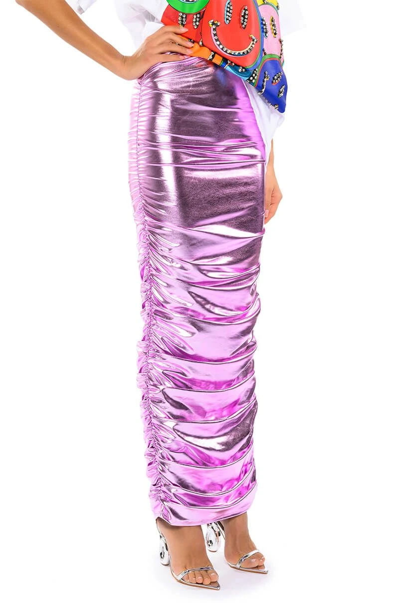 ANGEL ENERGY METALLIC MAXI SKIRT - Image 2