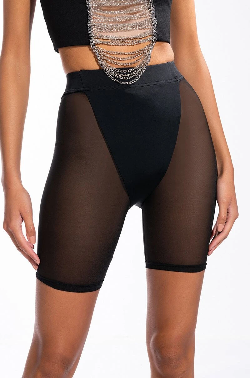 BARELY THERE MESH BIKER SHORT - Image 2