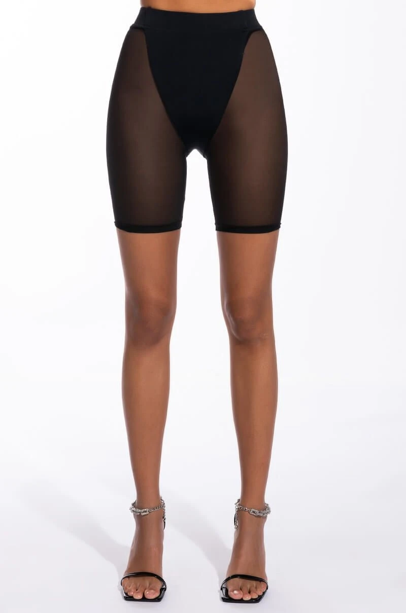 BARELY THERE MESH BIKER SHORT - Image 5