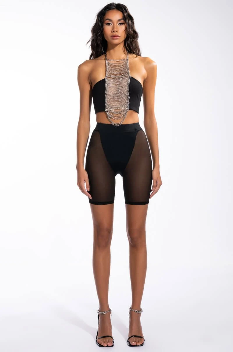 BARELY THERE MESH BIKER SHORT - Image 9