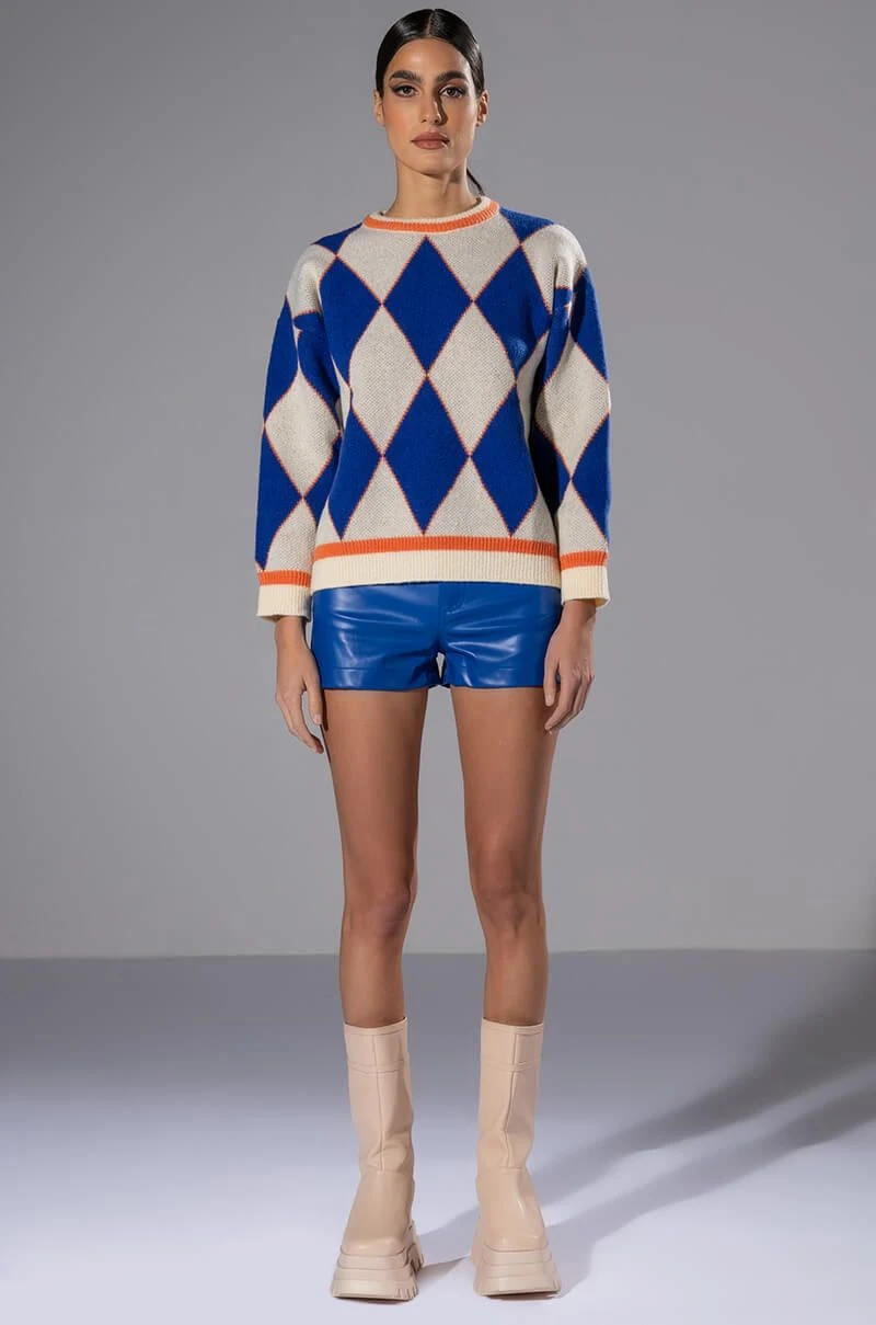 BLUE MOOD FAUX LEATHER SHORT - Image 10