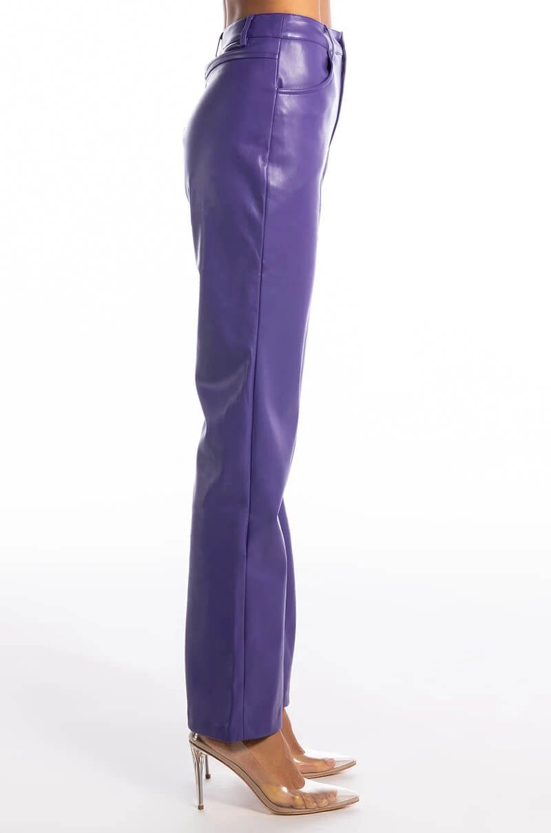 BOSS UP FAUX LEATHER PANTS - Image 5