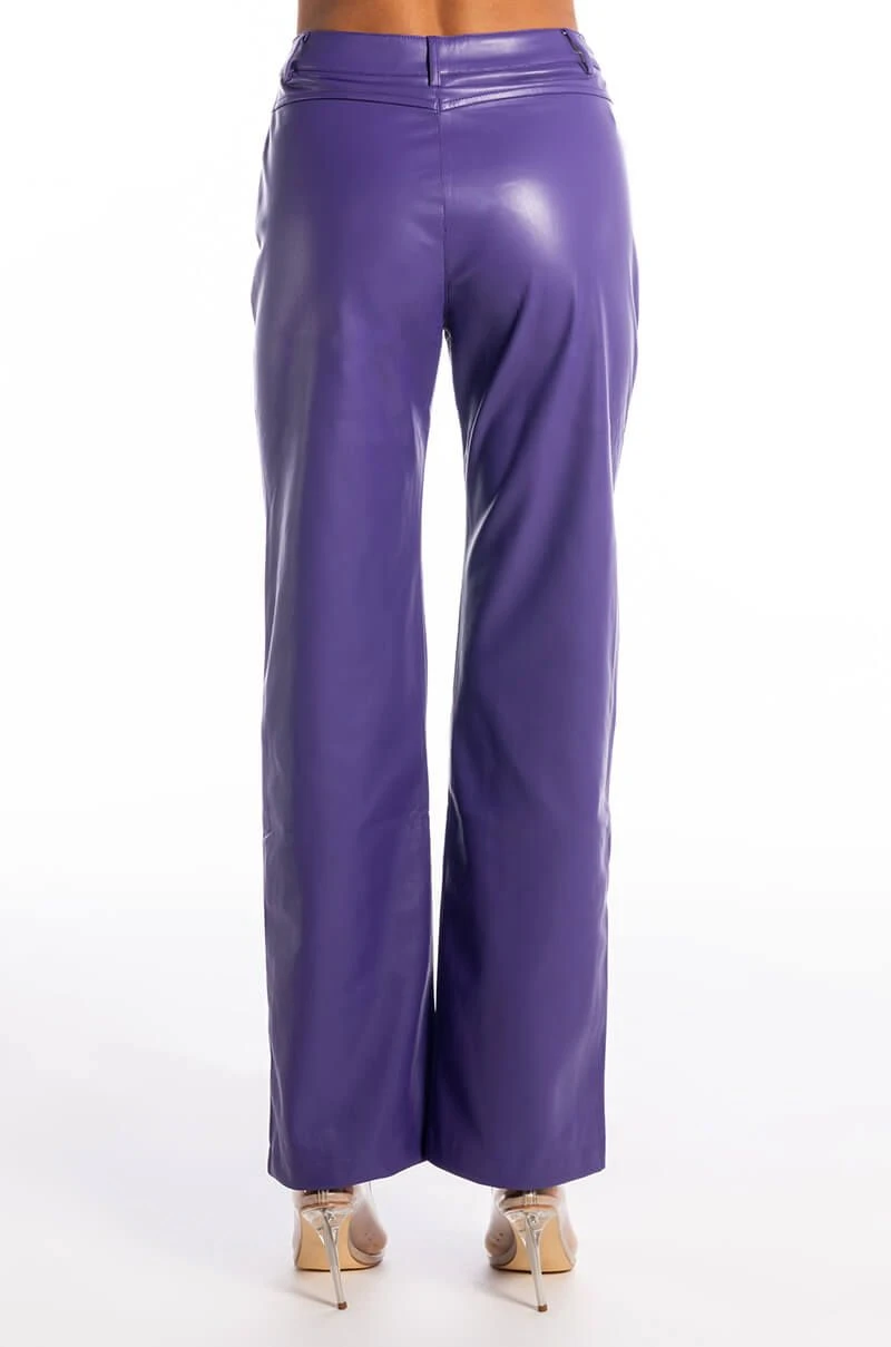 BOSS UP FAUX LEATHER PANTS - Image 6