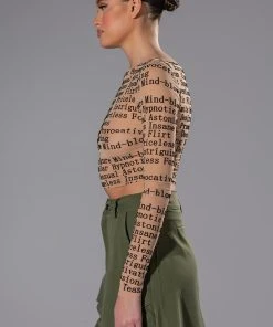 BOW DOWN MESH LONG SLEEVE TOP 6 BOW DOWN MESH LONG SLEEVE TOP -FootJoy Store bow down mesh long sleeve top beige multi 5 5