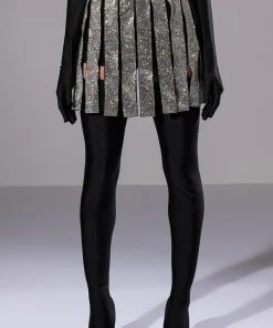 CAPTAIN OF THE TEAM RHINESTONE MINI SKIRT