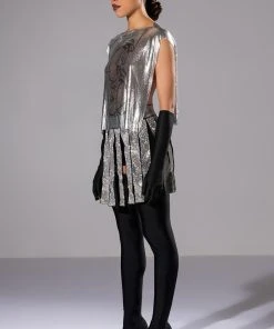 CAPTAIN OF THE TEAM RHINESTONE MINI SKIRT 5 CAPTAIN OF THE TEAM RHINESTONE MINI SKIRT -FootJoy Store captain of the team rhinestone mini skirt silver 4 4