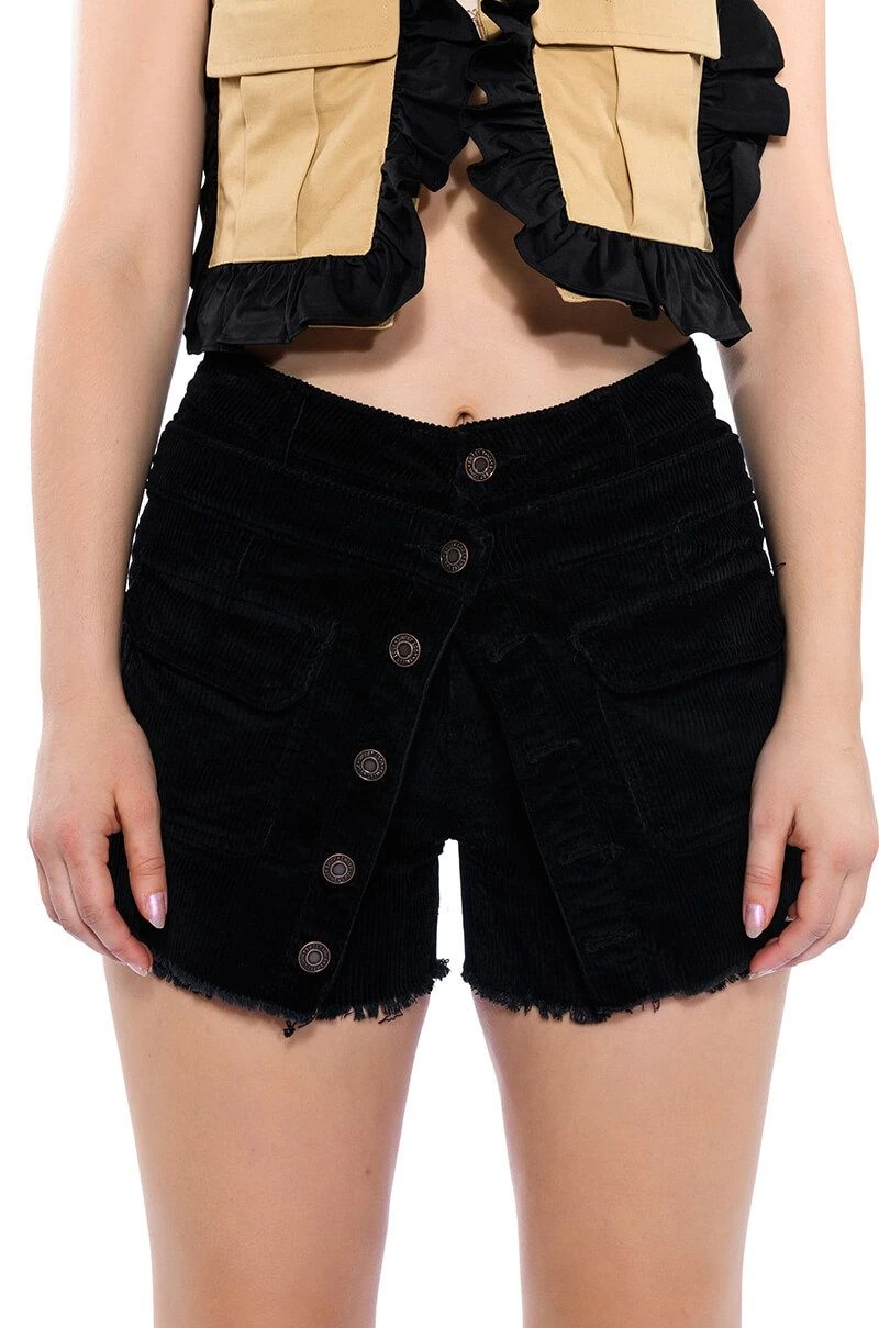 CHARLIE BUTTON FRONT MINI SKORT CHARLIE BUTTON FRONT MINI SKORT -FootJoy Store charlie button front mini skort black 2 2