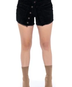 CHARLIE BUTTON FRONT MINI SKORT 5 CHARLIE BUTTON FRONT MINI SKORT -FootJoy Store charlie button front mini skort black 4 4