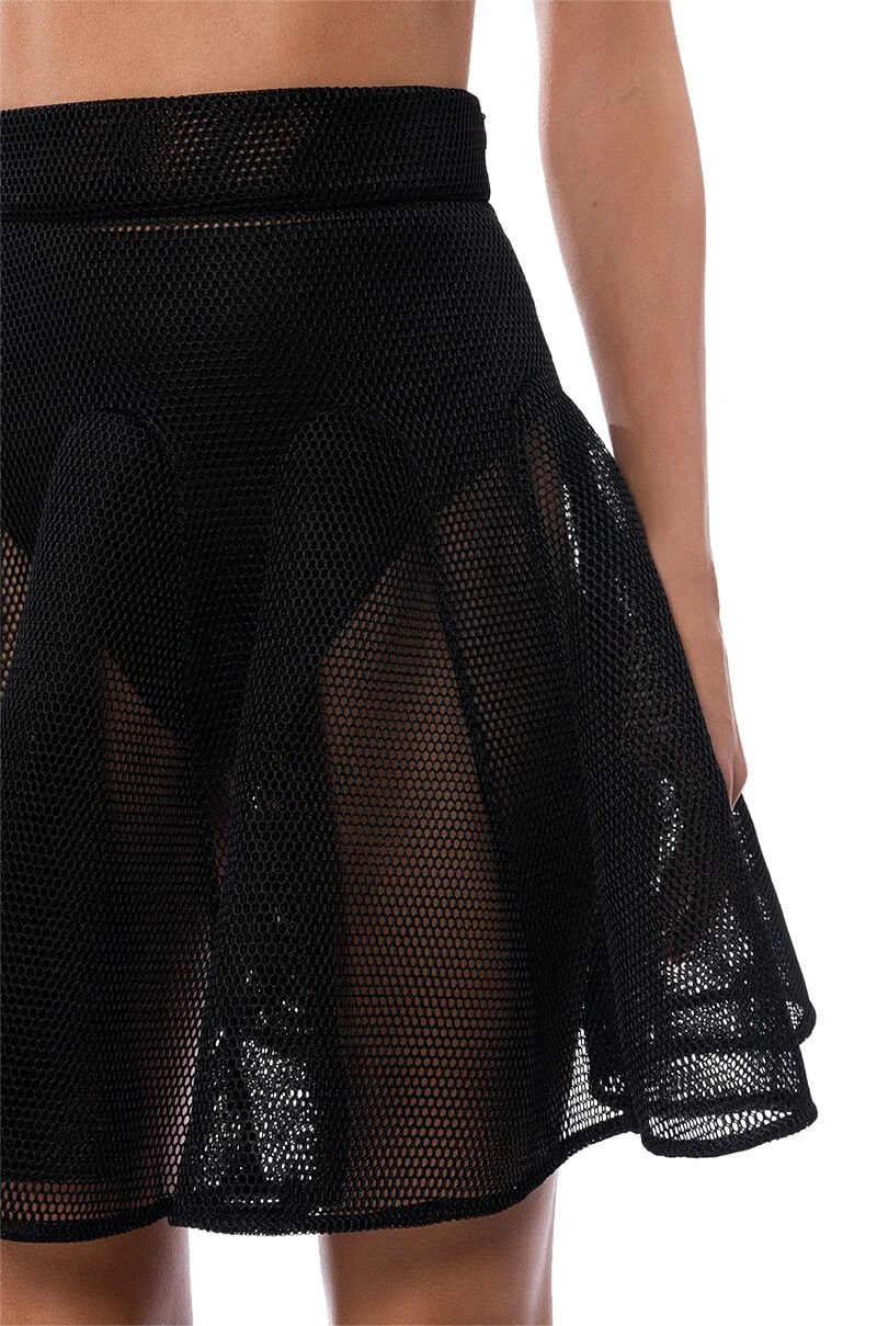 DONT HATE THE PLAYER PLEATED MESH MINI SKIRT - Image 9