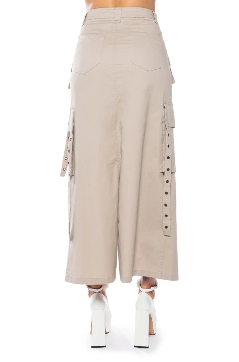 DOWN FOR ANYTHING CARGO MAXI SKIRT - Image 7