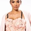 FULL BLOOM FLORAL CROP TOP 1 FULL BLOOM FLORAL CROP TOP -FootJoy Store full bloom floral crop top light pink 1 1 c1