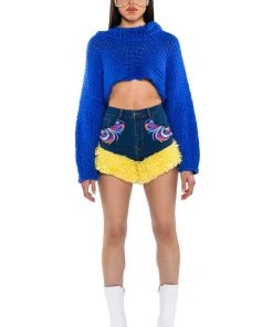 FUN WITH ME DENIM SHORTS -FootJoy Store fun with me denim shorts blue multi 4 4