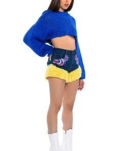 FUN WITH ME DENIM SHORTS -FootJoy Store fun with me denim shorts blue multi 5 5