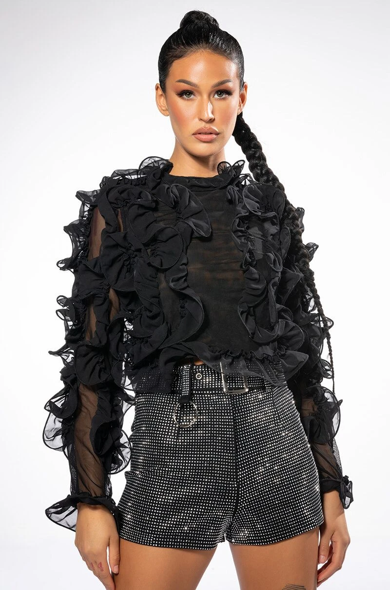 GLAM FOR DAYS RHINESTONE SHORTS - Image 3