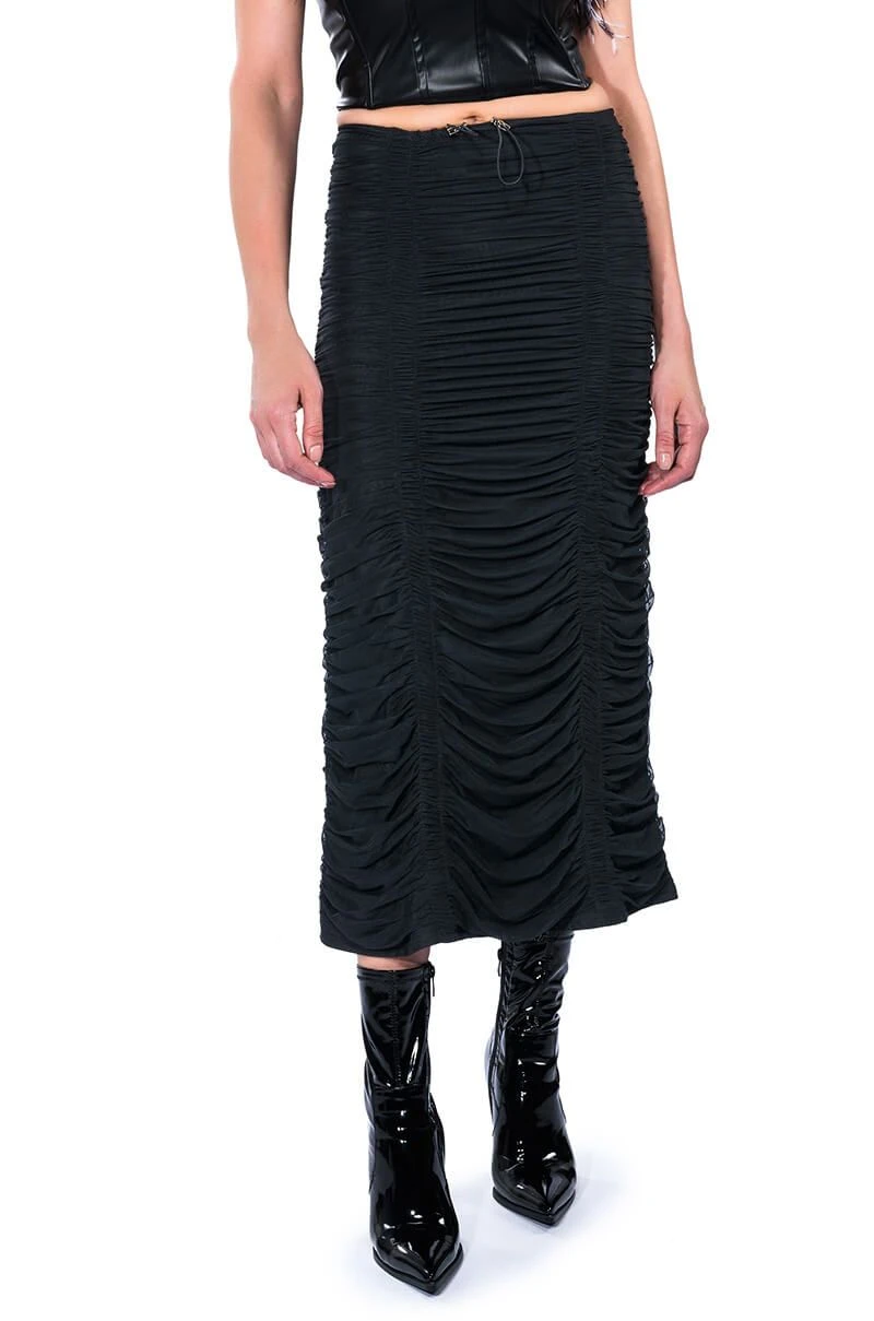 I ONLY GET BETTER RUCHED MAXI SKIRT - Image 2
