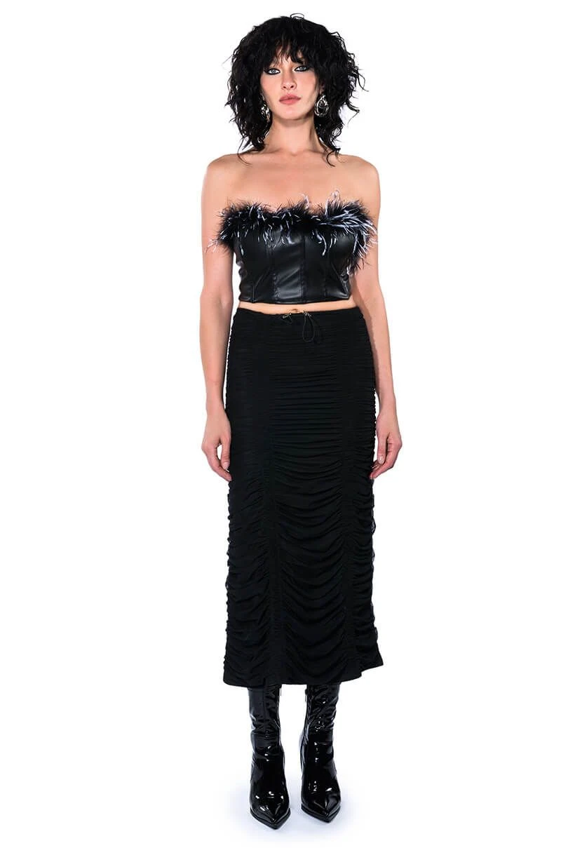 I ONLY GET BETTER RUCHED MAXI SKIRT - Image 4