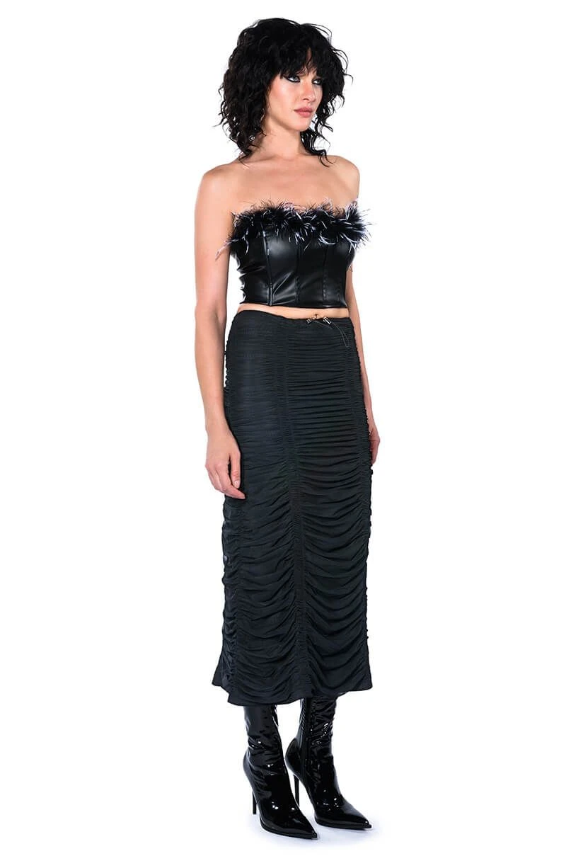 I ONLY GET BETTER RUCHED MAXI SKIRT - Image 5