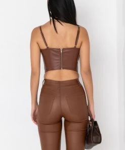 ITTY BITTY PRETTY PU SNATCHED CORSET 5 ITTY BITTY PRETTY PU SNATCHED CORSET -FootJoy Store itty bitty pretty pu snatched corset dark brown 4 4