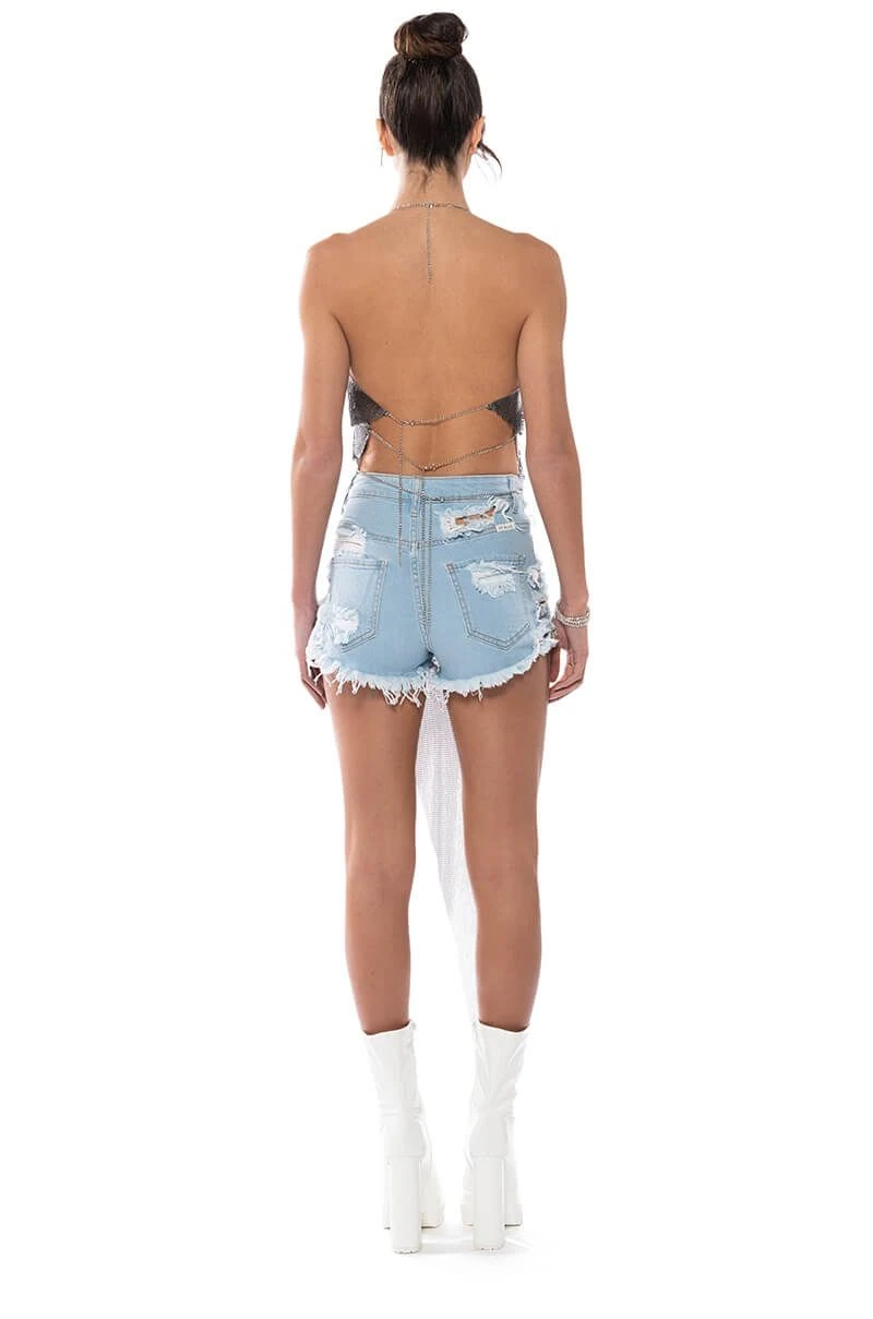 JUST ONE LOOK ASYMMETRICAL HIGH SHINE CHAINMAIL TOP JUST ONE LOOK ASYMMETRICAL HIGH SHINE CHAINMAIL TOP -FootJoy Store just one look asymmetrical high shine chainmail top black multi 5 5