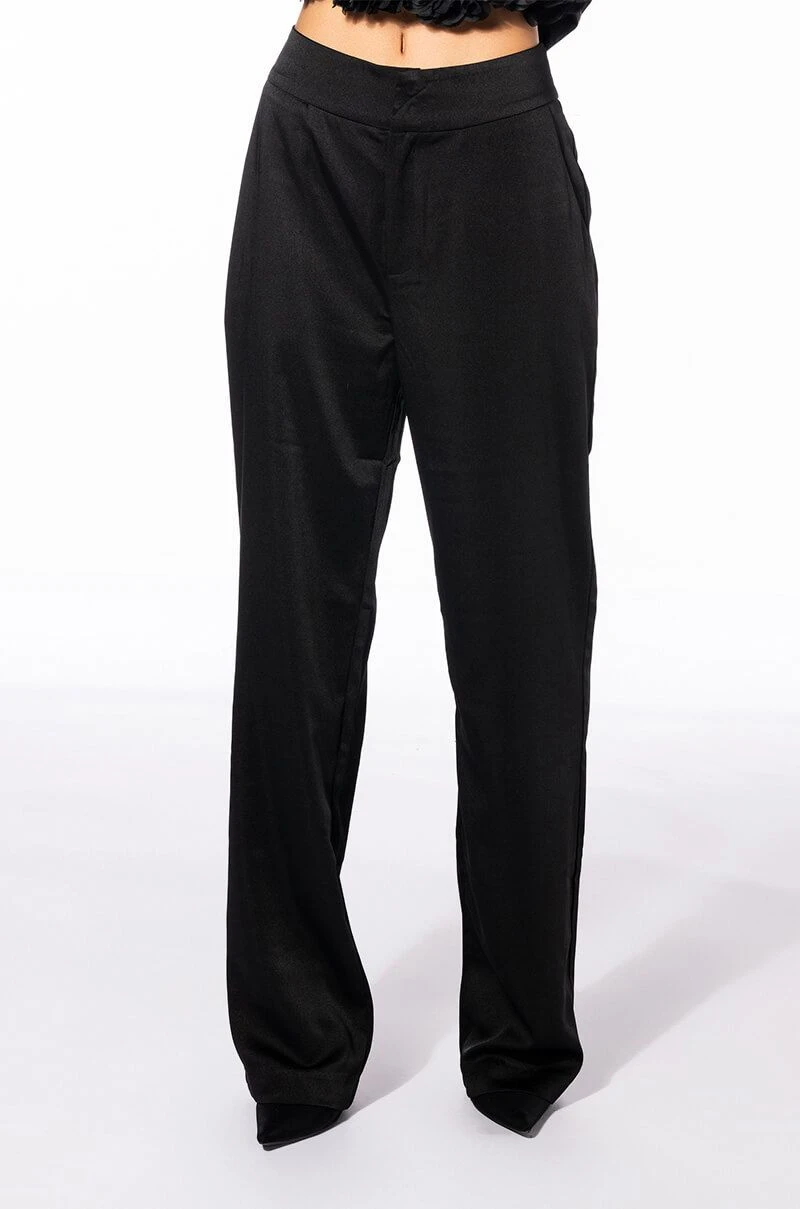 KEEP YOU WAITING HIGH RISE STRAIGHT LEG TROUSER - Image 3