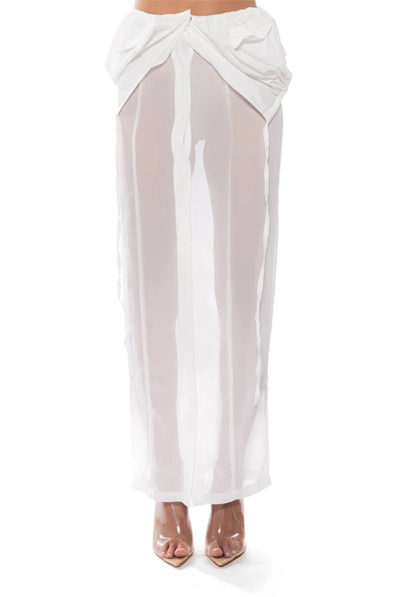 LAYERED SHIRT MAXI SKIRT - Image 5