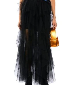 MODERN ROYALTY LAYERED MESH MAXI SKIRT