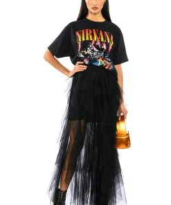 MODERN ROYALTY LAYERED MESH MAXI SKIRT 4 MODERN ROYALTY LAYERED MESH MAXI SKIRT -FootJoy Store modern royalty layered mesh maxi skirt black 3 3 c1