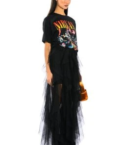 MODERN ROYALTY LAYERED MESH MAXI SKIRT 6 MODERN ROYALTY LAYERED MESH MAXI SKIRT -FootJoy Store modern royalty layered mesh maxi skirt black 5 5 c1