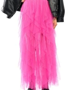 MODERN ROYALTY LAYERED MESH MAXI SKIRT