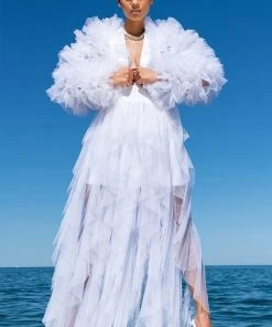 MODERN ROYALTY LAYERED MESH MAXI SKIRT 13 MODERN ROYALTY LAYERED MESH MAXI SKIRT -FootJoy Store modern royalty layered mesh maxi skirt white 3 3 c1 c1