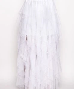 MODERN ROYALTY LAYERED MESH MAXI SKIRT 4 MODERN ROYALTY LAYERED MESH MAXI SKIRT -FootJoy Store modern royalty layered mesh maxi skirt white 4 4